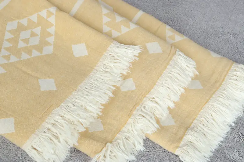 70x60 Cotton Geometric Towel, Tablecloth, Woven Throw Blanket, Bedspread, Organic Throw, Bachelor Party Favors, Turkish Bedspread, Turkish Bedcover - 6