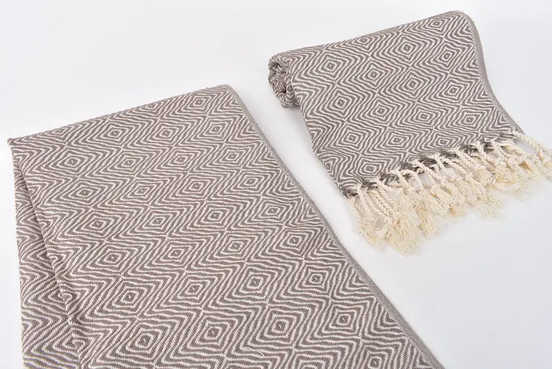 Spa Towel, Boyfriend Gift, Turkish Hand Towel, Bachelorette Favor, Small Bath Towels, Turkish Tea Towel, 36x18 Cotton Zigzag Diamond Towel - 7