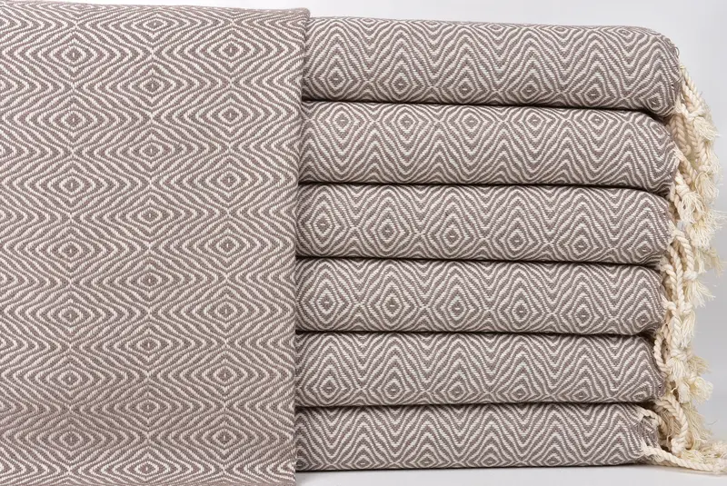 Spa Towel, Boyfriend Gift, Turkish Hand Towel, Bachelorette Favor, Small Bath Towels, Turkish Tea Towel, 36x18 Cotton Zigzag Diamond Towel - 1
