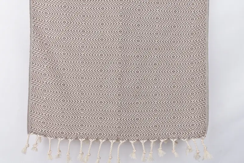 Spa Towel, Boyfriend Gift, Turkish Hand Towel, Bachelorette Favor, Small Bath Towels, Turkish Tea Towel, 36x18 Cotton Zigzag Diamond Towel - 8