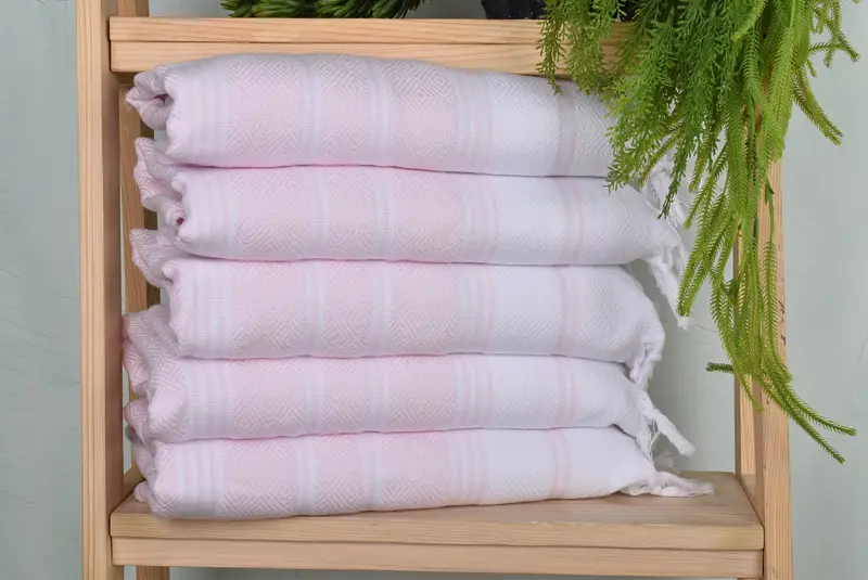 Turkish Hand Towel, Personalized Gift, Kitchen Towel, Bathroom Towel, Customized Turkish Towel, Organic Towel, 40x18 Cotton Diamond Towel - 1