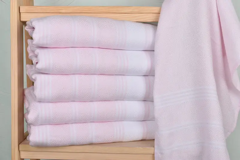 Turkish Hand Towel, Personalized Gift, Kitchen Towel, Bathroom Towel, Customized Turkish Towel, Organic Towel, 40x18 Cotton Diamond Towel - 2