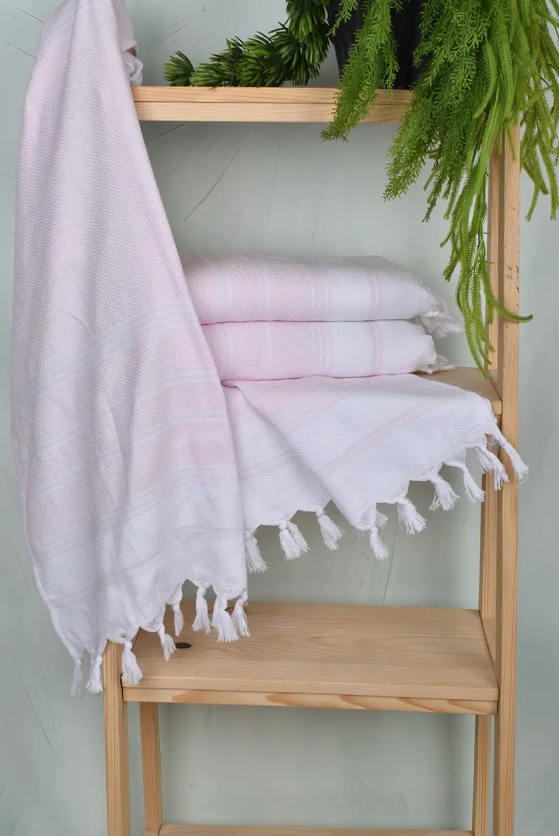 Turkish Hand Towel, Personalized Gift, Kitchen Towel, Bathroom Towel, Customized Turkish Towel, Organic Towel, 40x18 Cotton Diamond Towel - 6