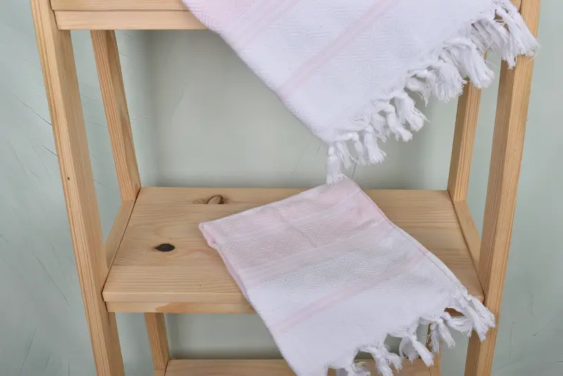 Turkish Hand Towel, Personalized Gift, Kitchen Towel, Bathroom Towel, Customized Turkish Towel, Organic Towel, 40x18 Cotton Diamond Towel - 5