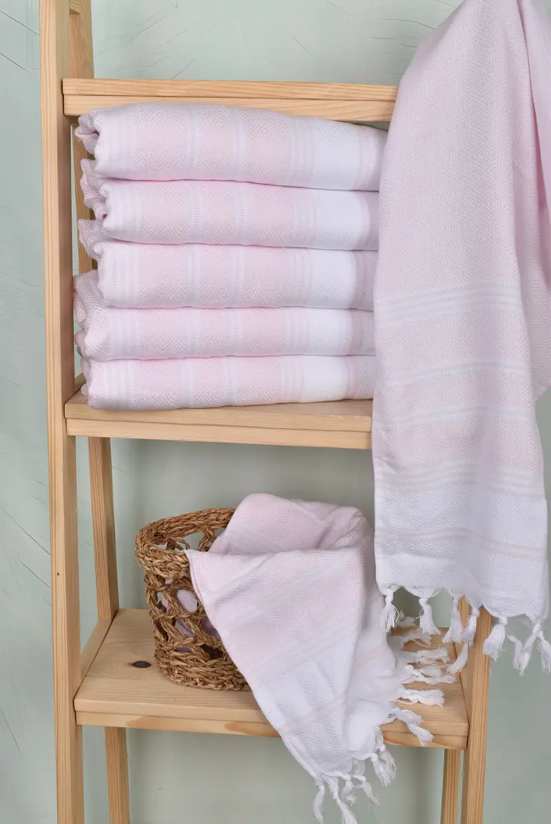 Turkish Hand Towel, Personalized Gift, Kitchen Towel, Bathroom Towel, Customized Turkish Towel, Organic Towel, 40x18 Cotton Diamond Towel - 3