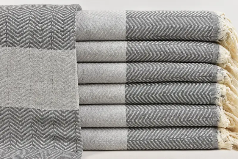 Bridesmaid Proposal Gift, Wedding Gift Customized Blanket, Bridesmaid Gifts, Housewarming Gift, Throw Blanket, 84x80 Cotton Chevron Towel - 1