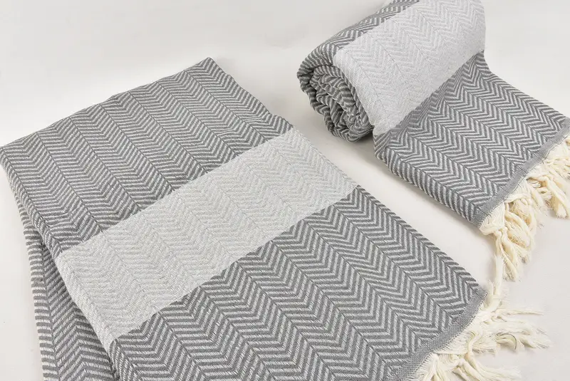Bridesmaid Proposal Gift, Wedding Gift Customized Blanket, Bridesmaid Gifts, Housewarming Gift, Throw Blanket, 84x80 Cotton Chevron Towel - 7