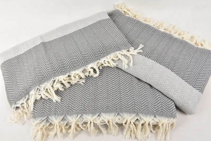 Bridesmaid Proposal Gift, Wedding Gift Customized Blanket, Bridesmaid Gifts, Housewarming Gift, Throw Blanket, 84x80 Cotton Chevron Towel - 6