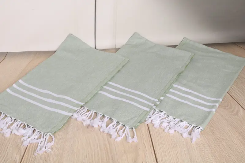 Toalla de spa, toalla a rayas de algodón 40x24, toallas de baño pequeñas, toalla de mano turca, regalos personalizados, regalo de verano, regalo de calentamiento de la casa, toalla con nombre - 6