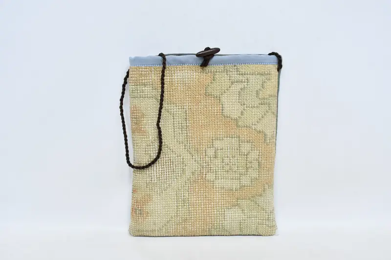 Ayarlanabilir Askılı Kilim Çanta, Yün Vintage Motifli Çapraz Çanta