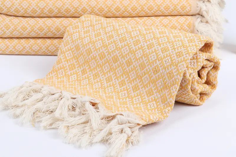 Bridesmaid Gifts, 70x40 Cotton Diamond Towel, Bachelor Gifts, Bachelor Gift, Handwoven organic Turkish towel for spa, Bridal Shower Favors - 4