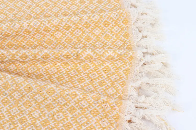 Bridesmaid Gifts, 70x40 Cotton Diamond Towel, Bachelor Gifts, Bachelor Gift, Handwoven organic Turkish towel for spa, Bridal Shower Favors - 8