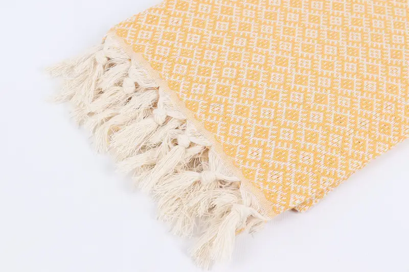 Bridesmaid Gifts, 70x40 Cotton Diamond Towel, Bachelor Gifts, Bachelor Gift, Handwoven organic Turkish towel for spa, Bridal Shower Favors - 7
