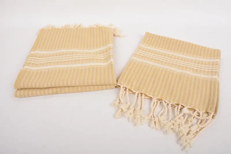 Spa Towel, 40x18 Cotton Striped Towel, Bridesmaid Gift, Small Bath Towels, Gym Towel, Wedding Gift, Bridesmaid Gifts, Custom Gift, Handmade Gift - 7