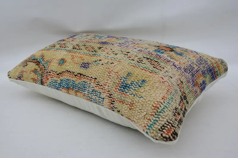 Boho Pillow Sham Cover, Gift Pillow, Cushion Case, 12x20 Beige Pillow, Vintage Pillow, Personalized Gift Pillow Cushion Case - 6