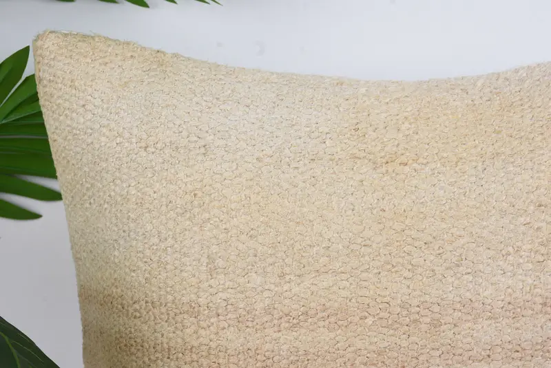 Cubierta de almohada, cubierta de almohada beige 16x16, cojín de kilim hecho a mano, almohada de kilim turco, caja de cojín de silla, almohada para el sofá - 2