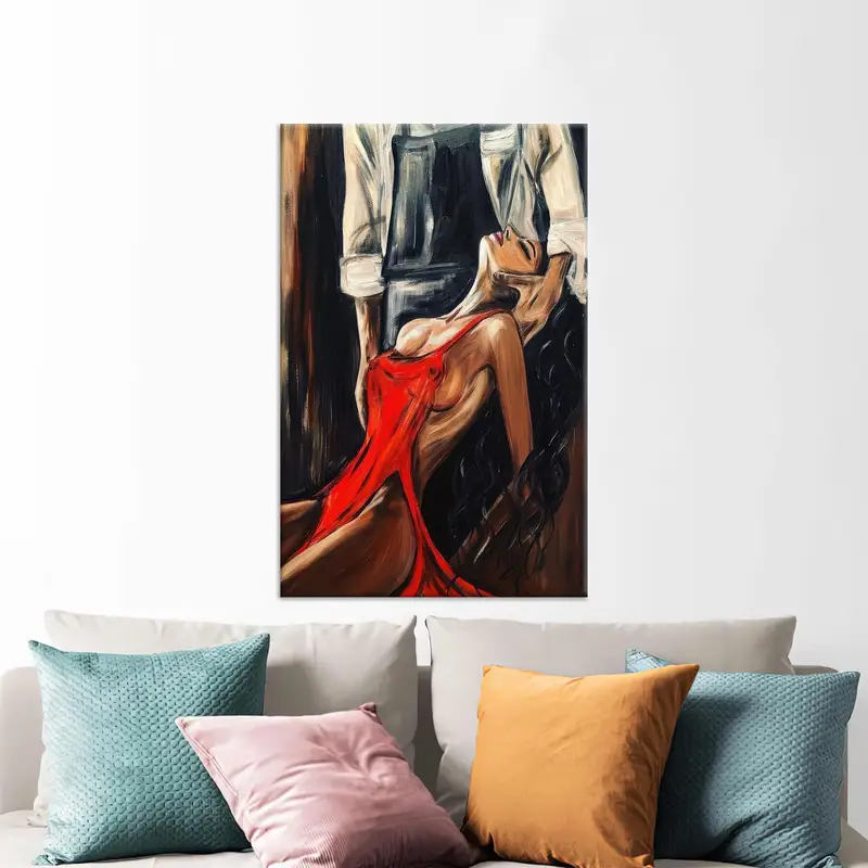 Leinwand für sinnliche romantische Paare: Schlafzimmerkunst für Verliebte