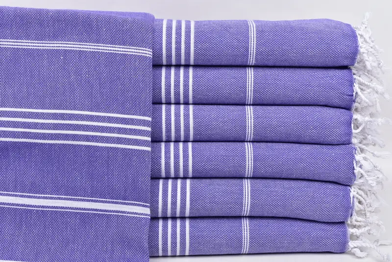 Valentines Day Gift For Her, Bridesmaid Gifts, 70x40 Cotton Striped Towel, Welcome Wedding Gift, Personalized Bridesmaid Gift, Hammam towel - 1