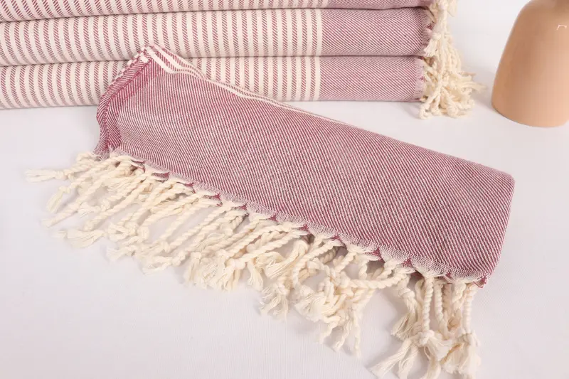 Turkish Towel, Gym Towel, Embroidery Towel, Gift For Her, Wedding Favors, Monogram Kitchen Towel, 40x24 Cotton Striped Towel, Personalized Gifts - 4
