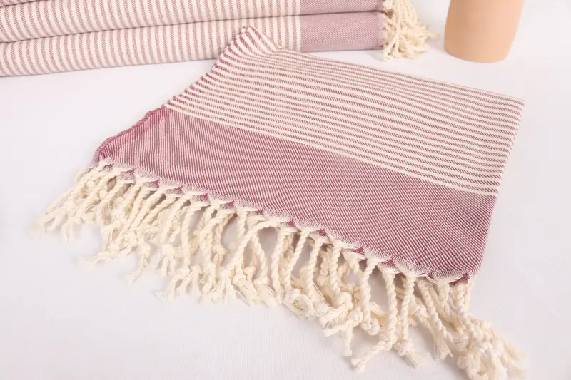 Turkish Towel, Gym Towel, Embroidery Towel, Gift For Her, Wedding Favors, Monogram Kitchen Towel, 40x24 Cotton Striped Towel, Personalized Gifts - 5