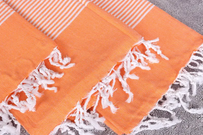Soft and absorbent Turkish towel, Gift Towel, 70x40 Cotton Striped Towel, Bachelor Towel, Fouta towel, Organic Beach Towel, Bath towel, Travel towel - 5