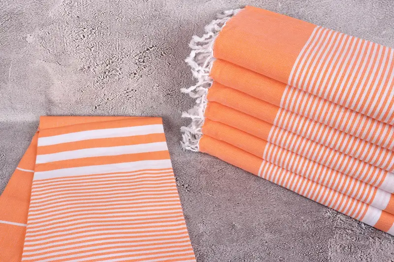 Soft and absorbent Turkish towel, Gift Towel, 70x40 Cotton Striped Towel, Bachelor Towel, Fouta towel, Organic Beach Towel, Bath towel, Travel towel - 2