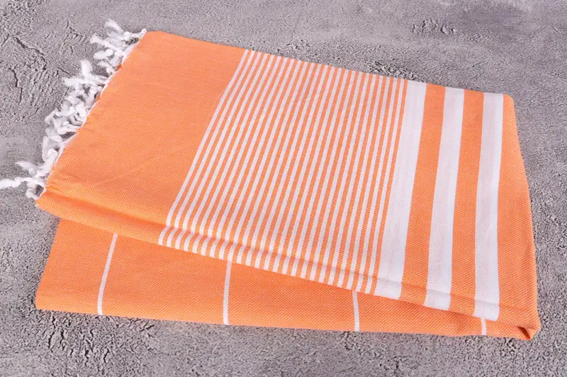 Soft and absorbent Turkish towel, Gift Towel, 70x40 Cotton Striped Towel, Bachelor Towel, Fouta towel, Organic Beach Towel, Bath towel, Travel towel - 6