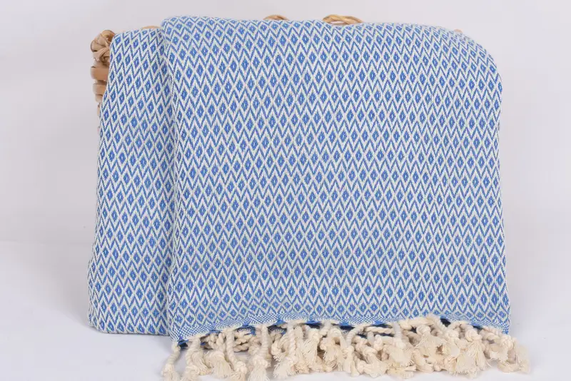 Embroidered Towel, Quick-dry peshtemal, Bachelorette Party Favors, 70x40 Cotton Diamond Towel, Personalized Wedding Gift For Couple, Scarf Towel - 5