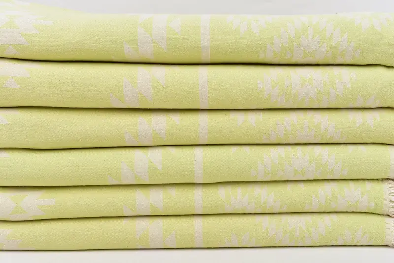 Cotton towel, Turkish Towel Set, Wedding Gift For Bride, Towel With Name, 70x36 Cotton Kilim Towel, Lightweight Turkish towel, Turkish Towel Beach - 3