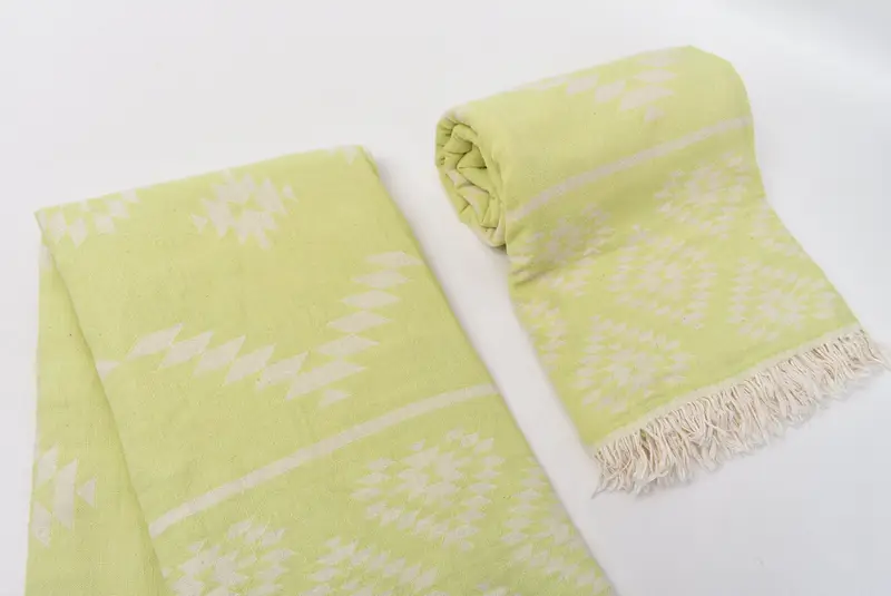Cotton towel, Turkish Towel Set, Wedding Gift For Bride, Towel With Name, 70x36 Cotton Kilim Towel, Lightweight Turkish towel, Turkish Towel Beach - 8