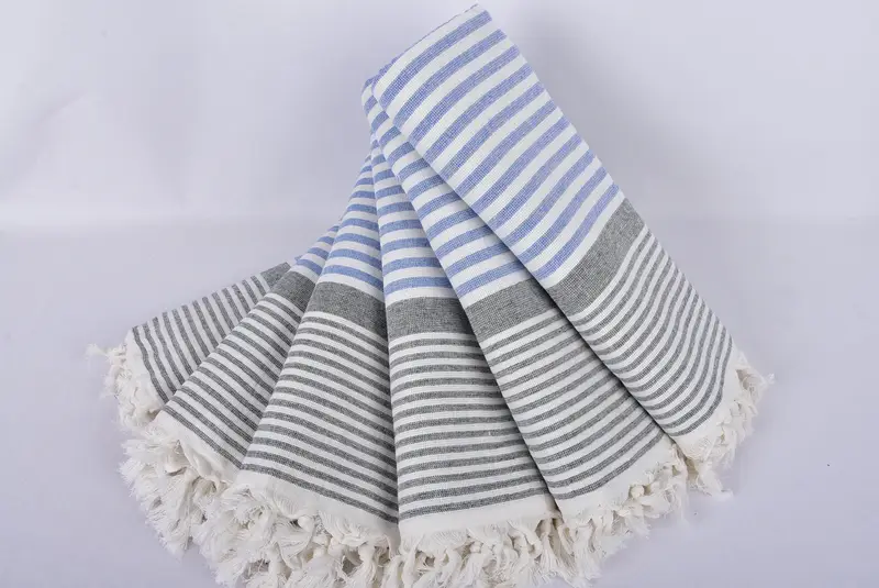 Bachelorette Favors Beach, Housewarming Gift, Peshtemal Towel USA, Gift Towel, 68x40 Cotton Striped Terry Towel, Summer Gift, Quick-dry towel - 4