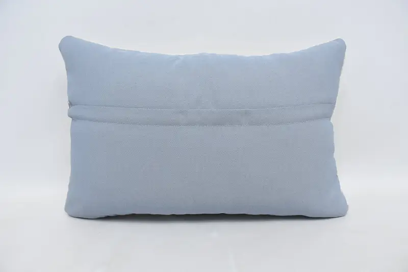 16x24 White Pillow Sham, Ethnical Kilim Rug Pillow, Antique Pillows, Pillow, Ikat Cushion Cover, Boho Pillow Sham Cover - 6