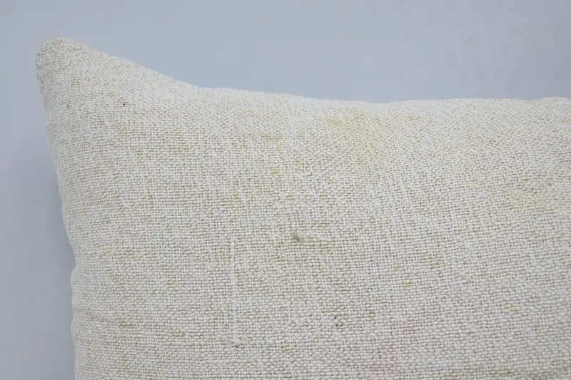 16x24 White Pillow Sham, Ethnical Kilim Rug Pillow, Antique Pillows, Pillow, Ikat Cushion Cover, Boho Pillow Sham Cover - 2