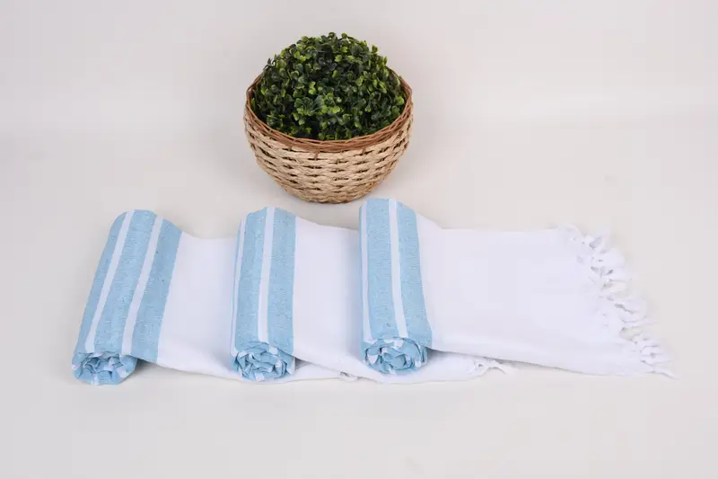 Turkish Towel Bulk, 70x40 Cotton Striped Towel, Best Friend Gift, Home Decor Gifts, Luxury Turkish Bath Towel, Grandma Gift, Sand-free towel - 8