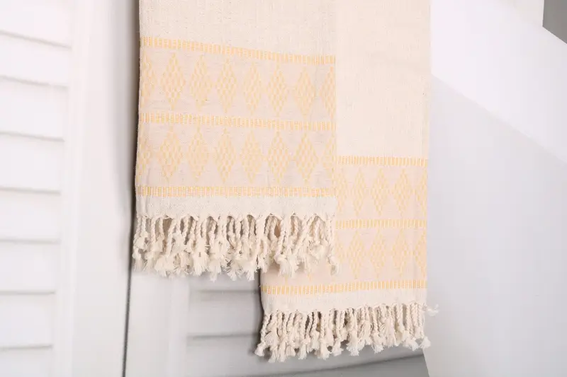 Turkish beach towel, 70x36 Linen Kilim Design Towel, Sand-resistant Turkish towel for the beach, Gift For Her, Personalize Gift, Bachelorette Gifts - 8
