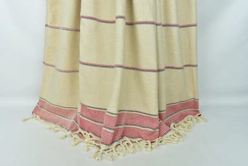 Best Friend Gift, Woven Blanket, 104x96 Cotton Striped Towel, Turkish Tablecloth, Bridal Shower Gift, Wedding Anniversary Gift, Monogram Blanket - 8