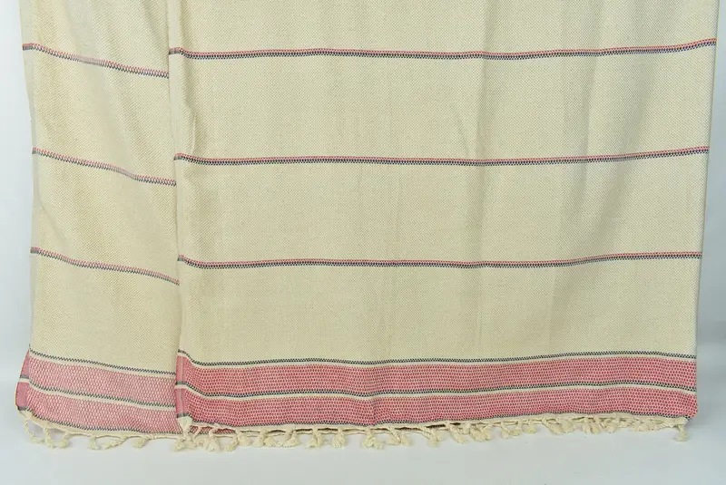 Best Friend Gift, Woven Blanket, 104x96 Cotton Striped Towel, Turkish Tablecloth, Bridal Shower Gift, Wedding Anniversary Gift, Monogram Blanket - 7