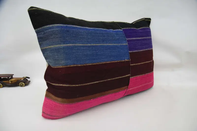 20x28 Blue Pillow Cover, Bright Cushion Cover, Kilim Cushion Sham, Nautical Throw Cushion Cover, Cushion Cover, Kilim Pillow Cover, Turkish Pillow - 3