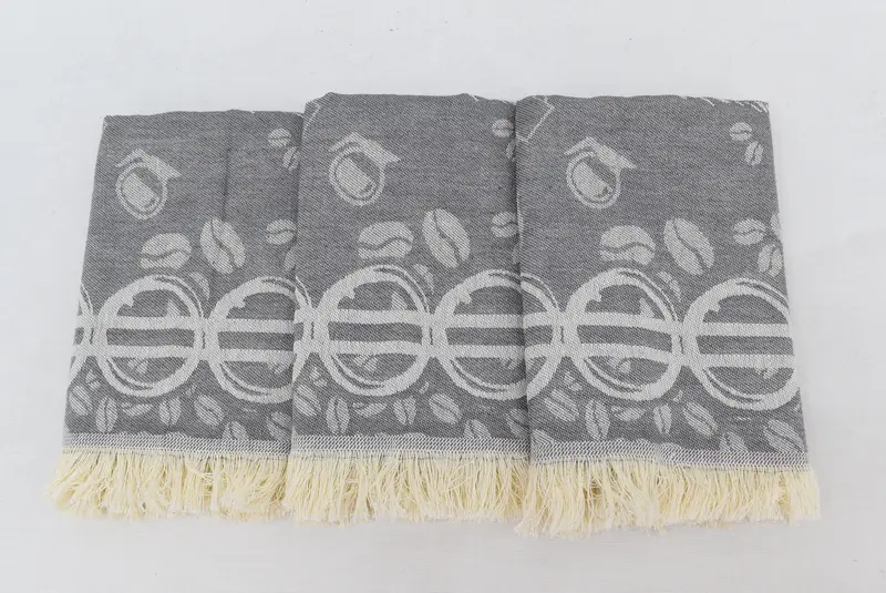 Christmas Hand Towel, Spa Towel, Boyfriend Gift, 28x20 Cotton Coffee Patterned Towel, Small Bath Towels, Gym Towel, Kitchen Towel, Personalized Gift - 5