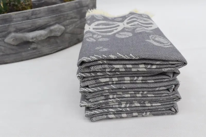 Christmas Hand Towel, Spa Towel, Boyfriend Gift, 28x20 Cotton Coffee Patterned Towel, Small Bath Towels, Gym Towel, Kitchen Towel, Personalized Gift - 6