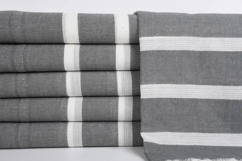 Luxury towel, Cotton towel, Personalized Gifts, 70x38 Cotton Striped Towel, Best Friend Christmas Gift, Beach Bachelorette Party Decorations - 1