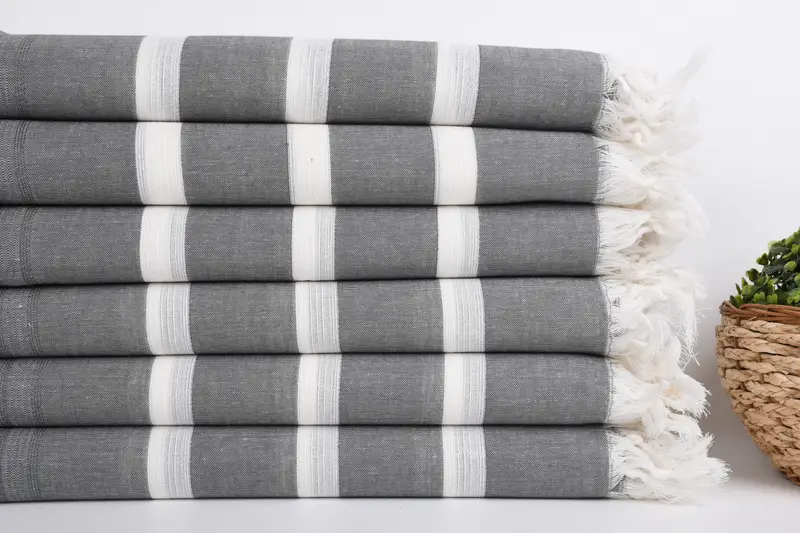 Luxury towel, Cotton towel, Personalized Gifts, 70x38 Cotton Striped Towel, Best Friend Christmas Gift, Beach Bachelorette Party Decorations - 2