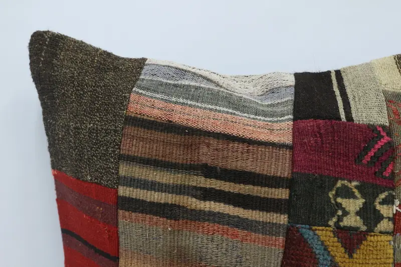 28x28 Brown Pillow Sham, Neutral Throw Cushion Case, Cushion Case, Throw Kilim Pillow, Home Decor Pillow, Pillow for Sofa - 2