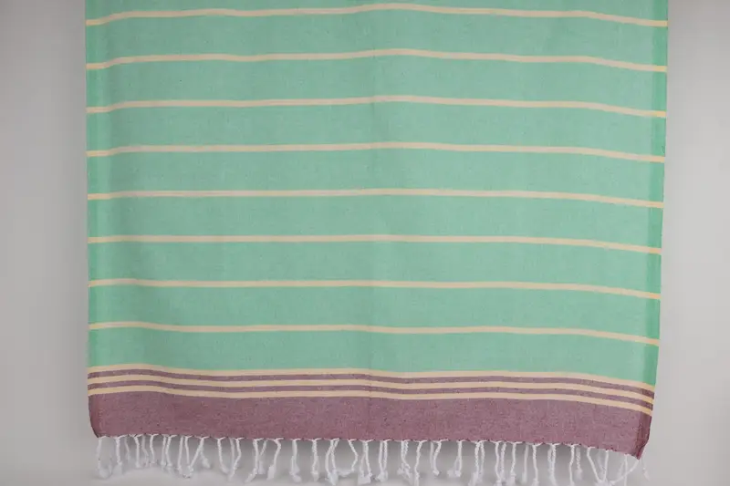 Organic towel, 70x36 Cotton Striped Towel, Bachelorette Party Gifts, Spa Gift Towel, Handmade Gift, Gym Towel, Personalized Wedding Gift For Couple - 8
