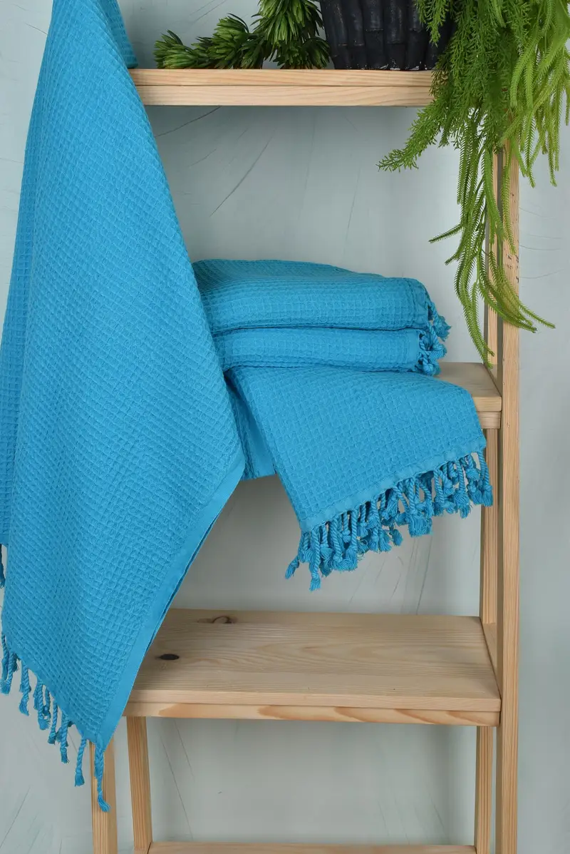 Lightweight towel, Gifts For Him, Personalized Beach Towel, 68x36 Cotton Waffle Towel, Beach Theme Wedding Gift, Best Friend Christmas Gift - 6