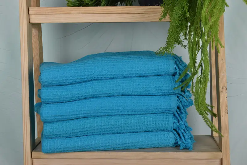 Lightweight towel, Gifts For Him, Personalized Beach Towel, 68x36 Cotton Waffle Towel, Beach Theme Wedding Gift, Best Friend Christmas Gift - 1