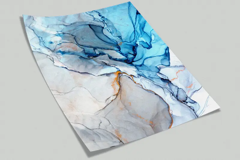 Marble Wall Paper, Blue Wall Painting, Bright Wall Paper, Wall Paper Peel and Stick, Custom Wall Paper, , Modern Wall Painting, - 10
