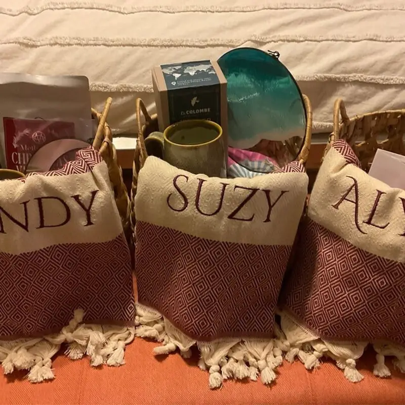 36x20 Cotton Diamond Towel, Gym Towel, Turkish Tea Towel, Custom Wedding Gifts, Memorial Gift, Monogrammed Hand Towel, Personalized Dish Towel - 3