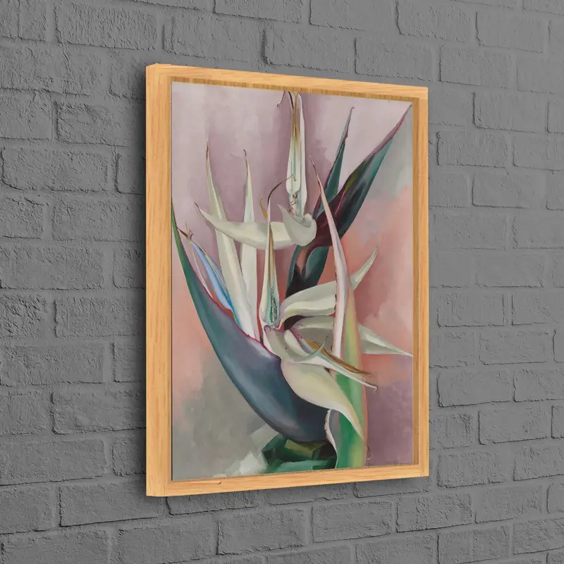 抽象的でモダンな超現実的なキャンバス: ソフトトーンのプリントアート