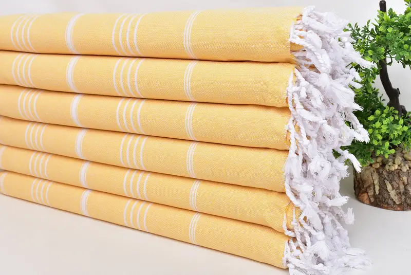 Turkish bath towel, Bachelorette Party Gifts, 70x40 Cotton Striped Towel, Beach Size Towel, Unique Wedding Gift, Gift For Him, Wedding For Favor - 3
